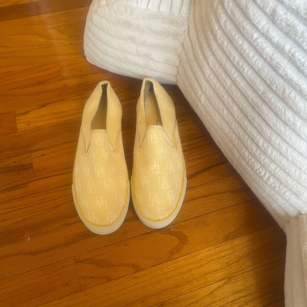 Dooney & Bourke Tan Slip-On Sneakers